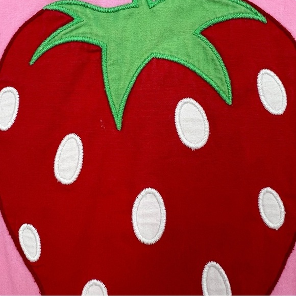 Mini Boden Pink Strawberry Summer Kids Dress - Picture 4 of 8